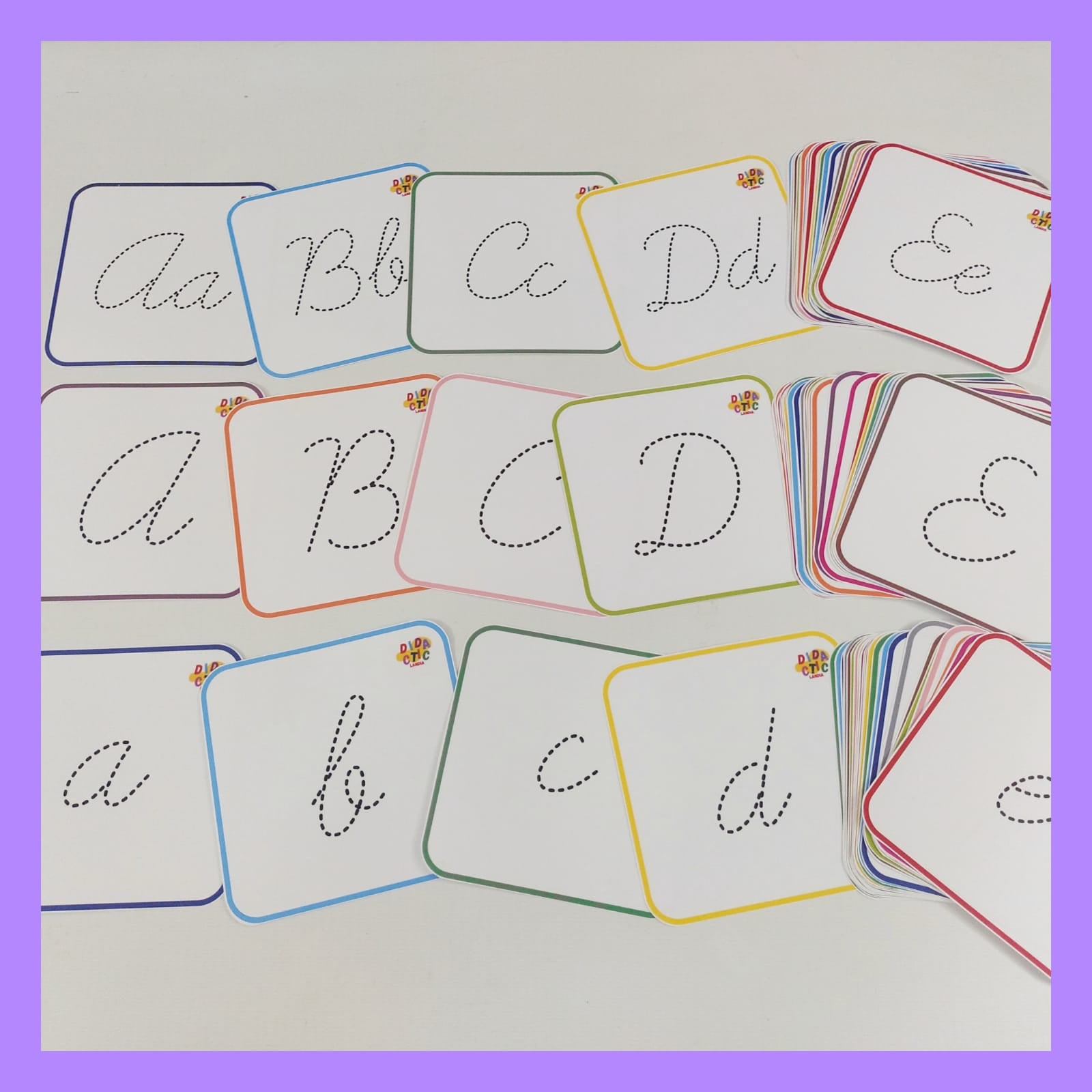 Kit aprendemos las letras (mayúsculas, minúsculas y cursivas)