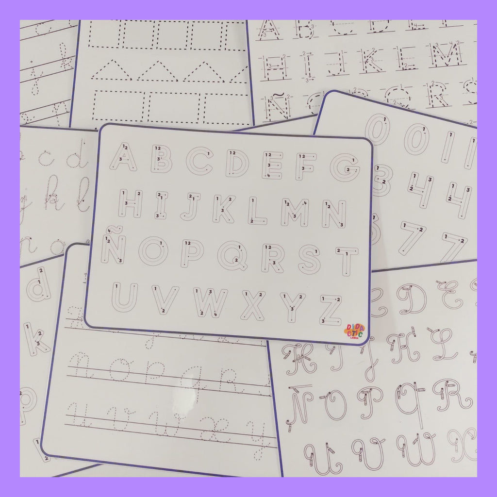 Kit aprendemos las letras (mayúsculas, minúsculas y cursivas)