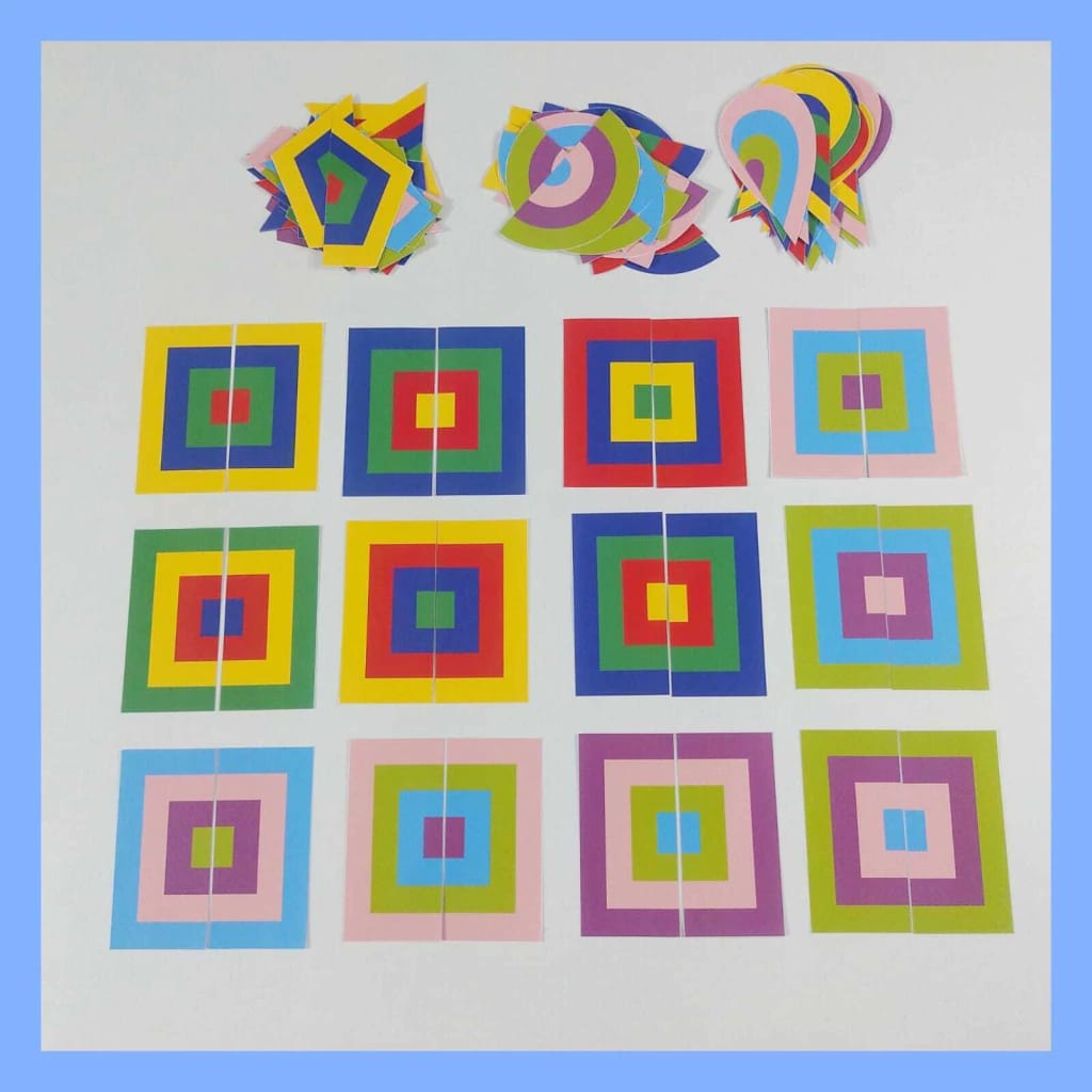 Combina colores y formas