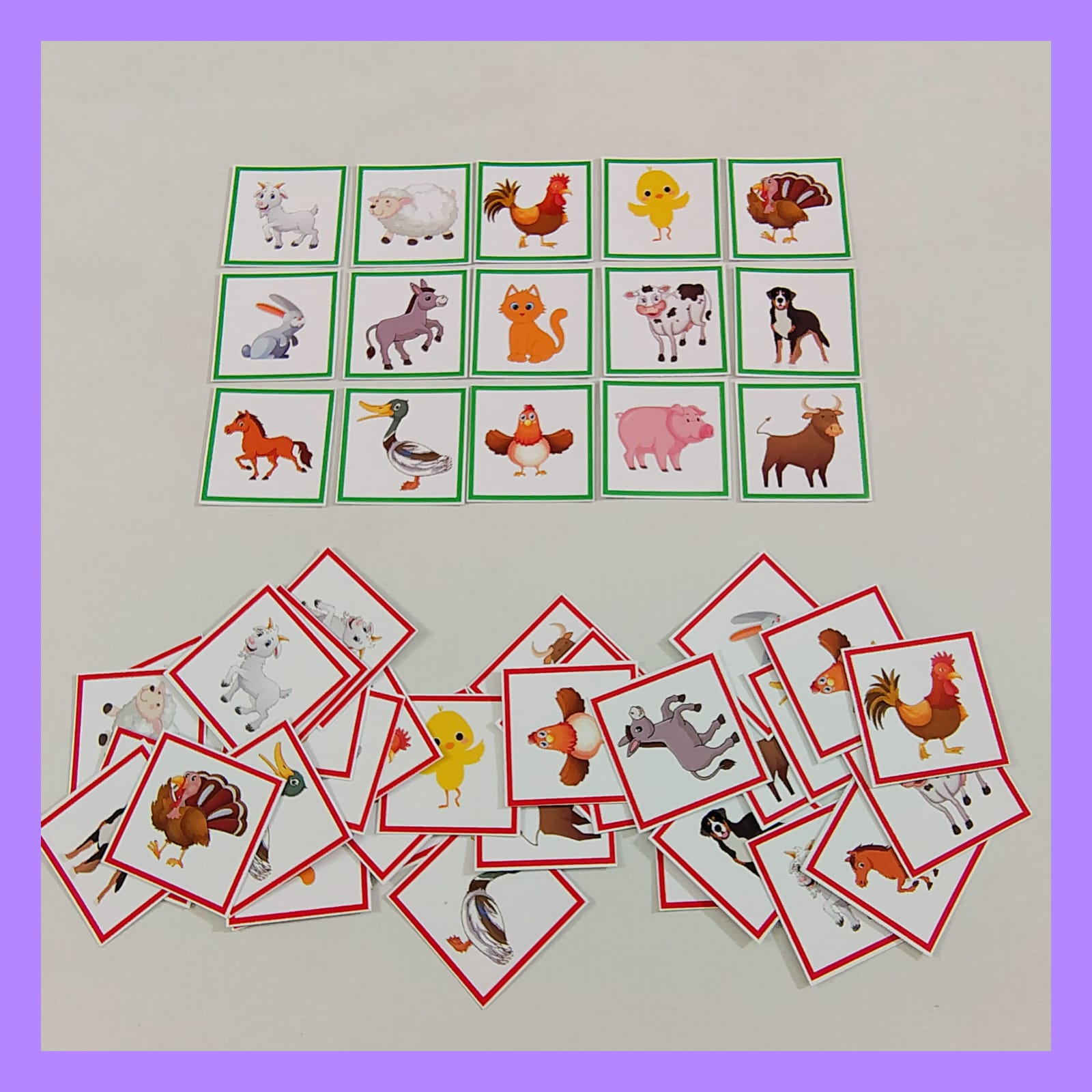 Bingo de la granja lector