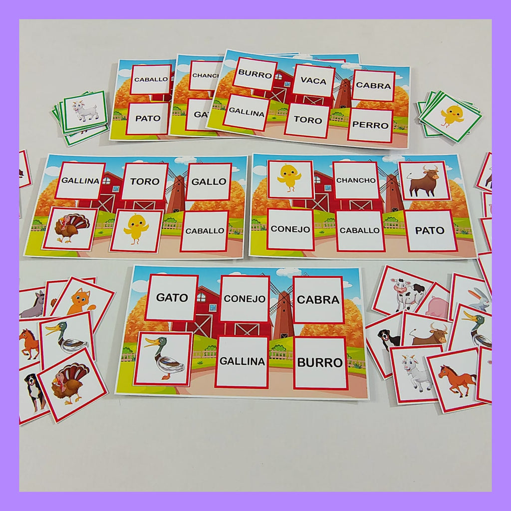 Bingo de la granja lector