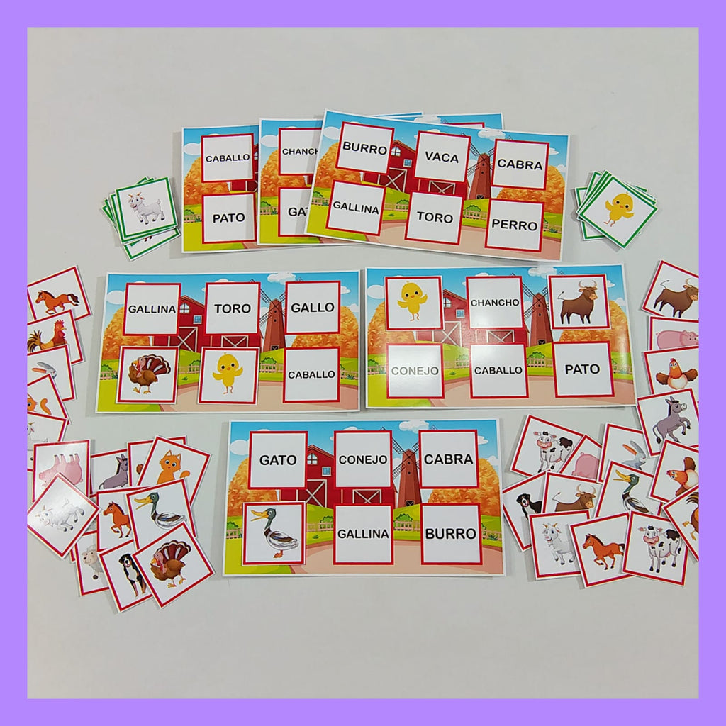 Bingo de la granja lector