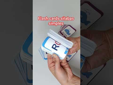 Flash cards sílabas simples (mayúsculas y minúsculas)