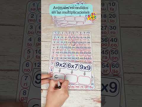 Animales escondidos en las multiplicaciones