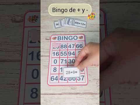 Bingo de + y -