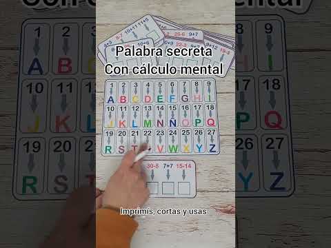 Palabra secreta con cálculo mental!