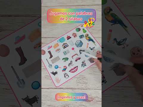 jugamos con palabras de 2 sílabas