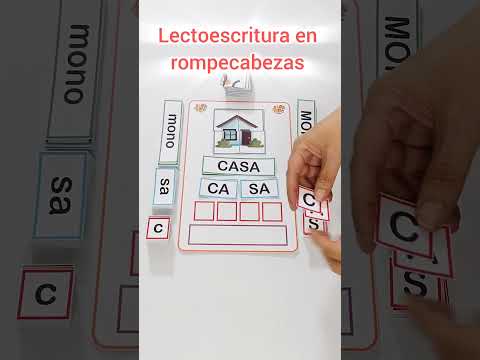 Lectoescritura en rompecabezas!
