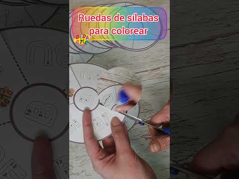 Ruedas de sílabas para colorear