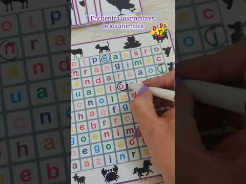 Encuentra los nombres de los animales
