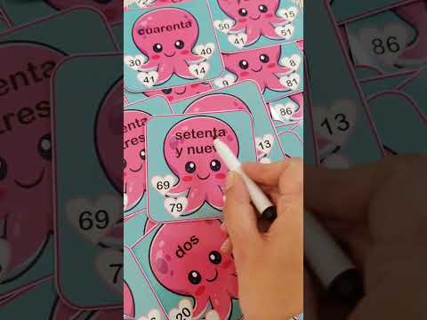 Pulpos lectores de números (0 al 100)