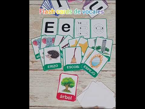 Flash cards de vocales