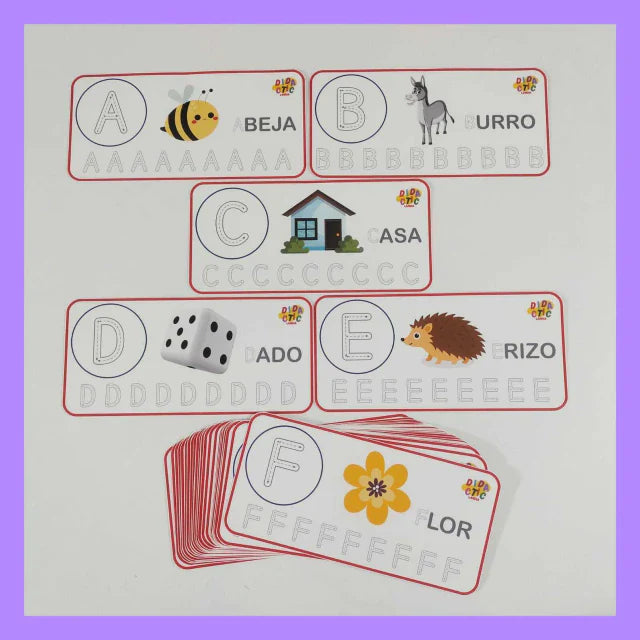 Kit aprendemos las letras (mayúsculas, minúsculas y cursivas)