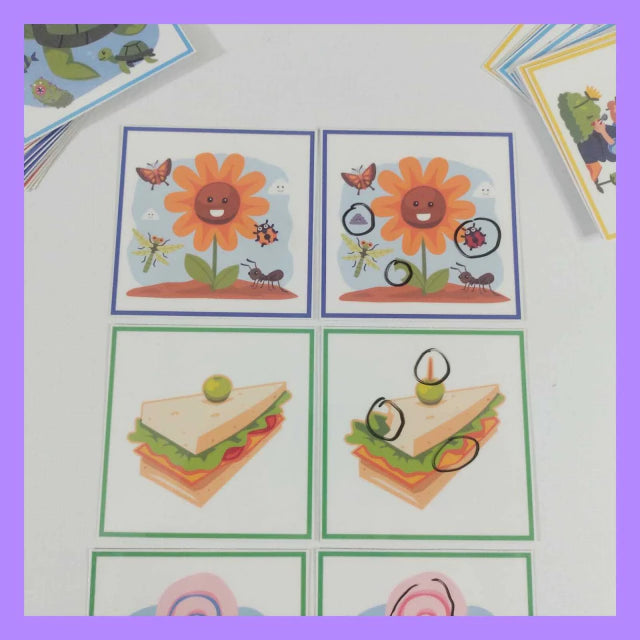 Tarjetas de diferencias
