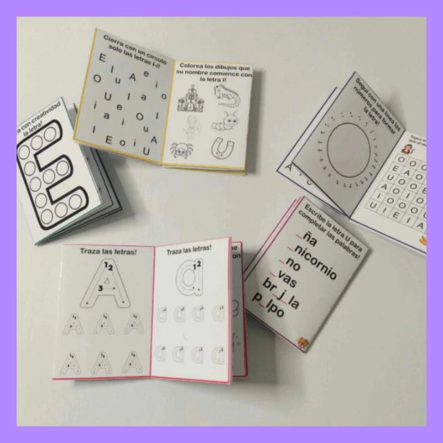 Mini Libros de Vocales
