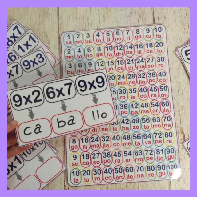 Animales escondidos en las multiplicaciones