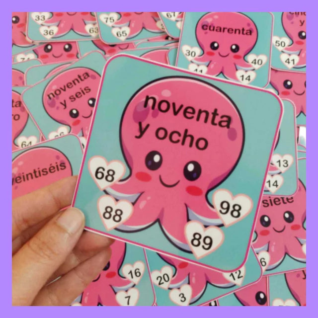 Pulpos lectores de números (0 al 100)