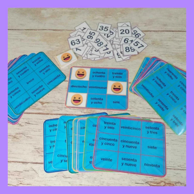 Bingo de números lectores