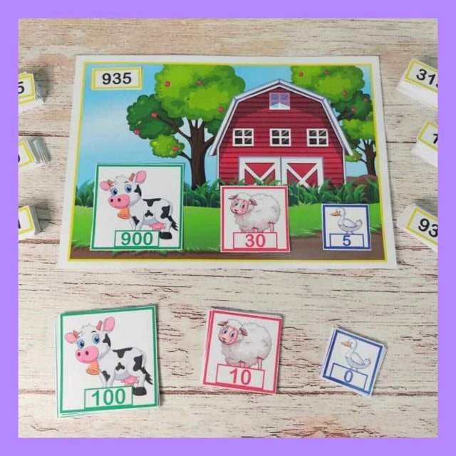 La granja que descompone números!