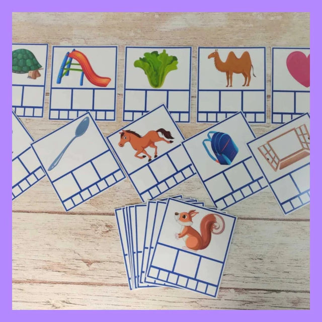 Flash Cards palabras de 2 y 3 silabas