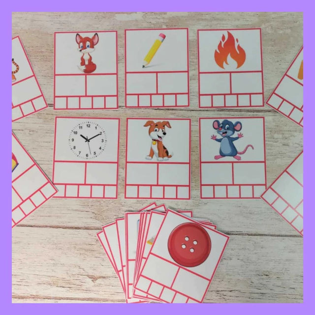 Flash Cards palabras de 2 y 3 silabas