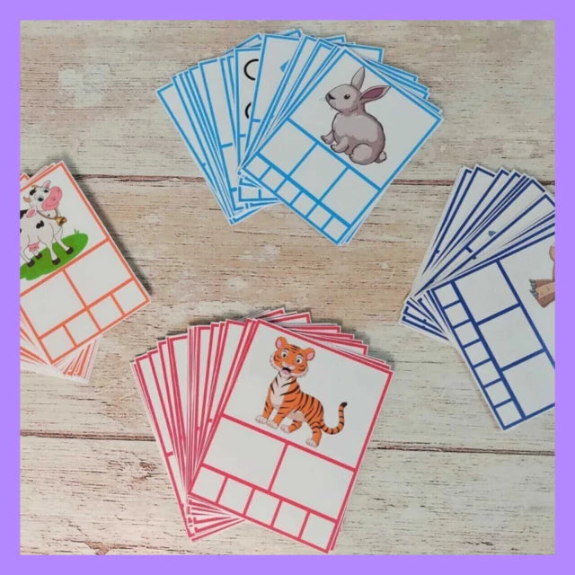 Flash Cards palabras de 2 y 3 silabas