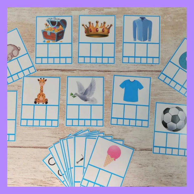 Flash Cards palabras de 2 y 3 silabas