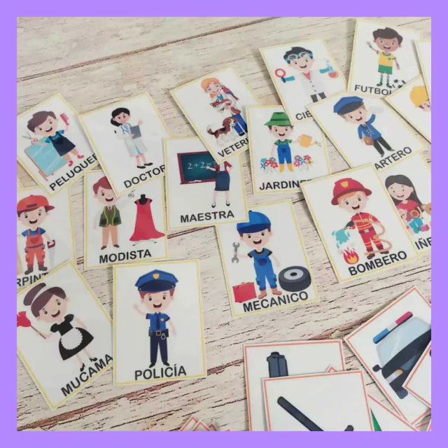 Tarjetas de profesiones