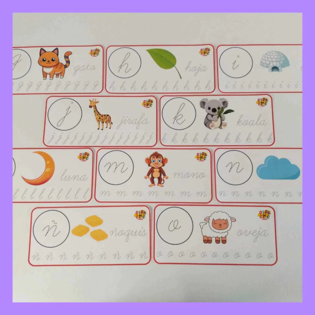 Fichas de cursiva primera edición