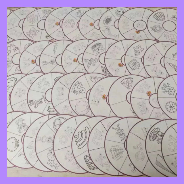 Ruedas de sílabas para colorear
