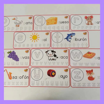 Kit aprendemos las letras (mayúsculas, minúsculas y cursivas)