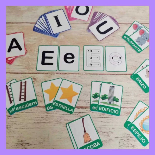 Flash cards de vocales