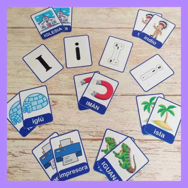 Flash cards de vocales