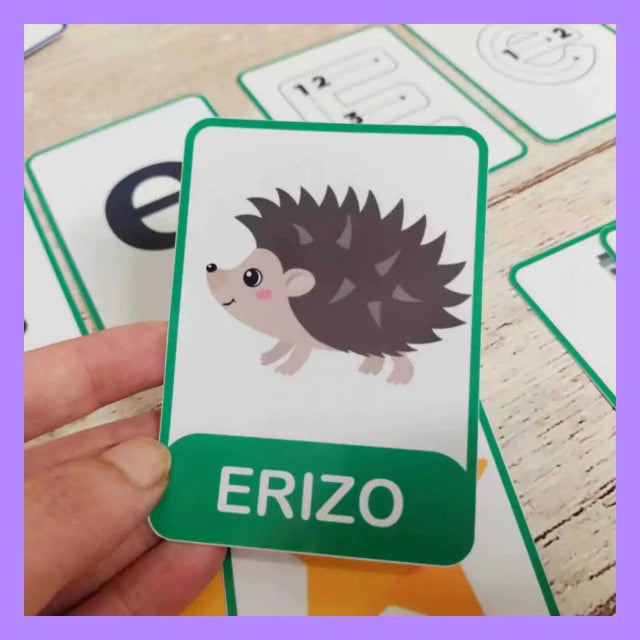 Flash cards de vocales