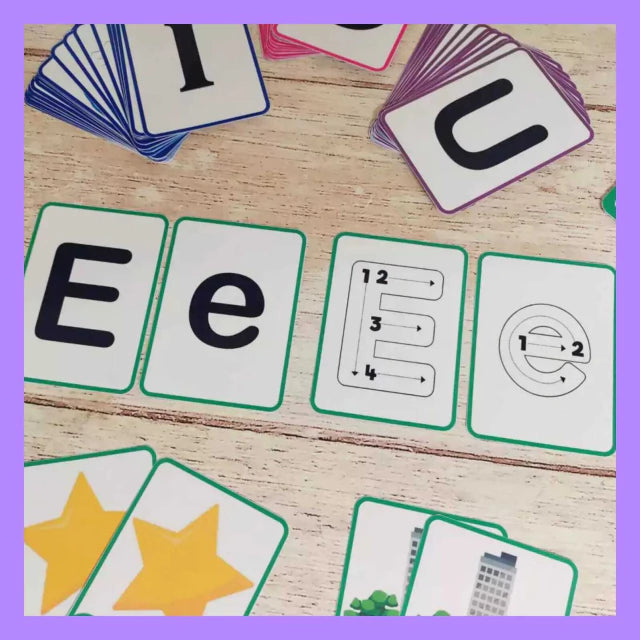 Flash cards de vocales