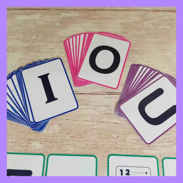 Flash cards de vocales